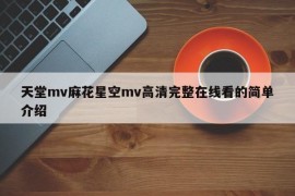 天堂mv麻花星空mv高清完整在线看的简单介绍