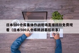 日本500仓库集体作战现场直播回放免费观看（日本500人仓库挑战幕后故事）